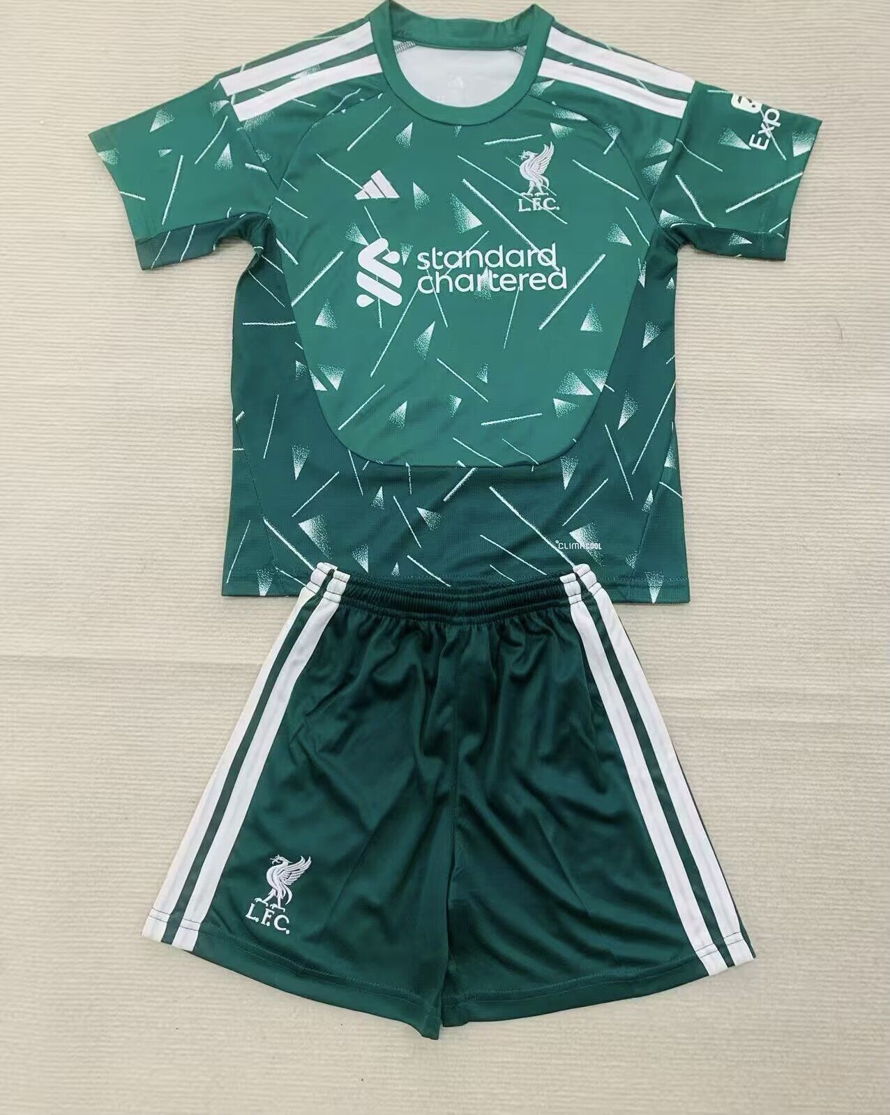 Kids-Liverpool 26/27 GK Green Soccer Jersey